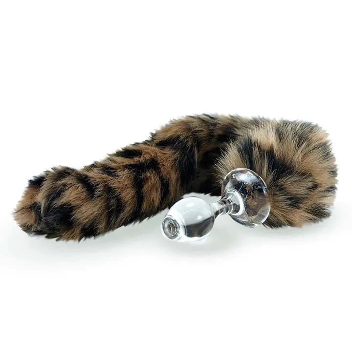 Crystal Delights Minx Faux Fur Tail Plug Leopard