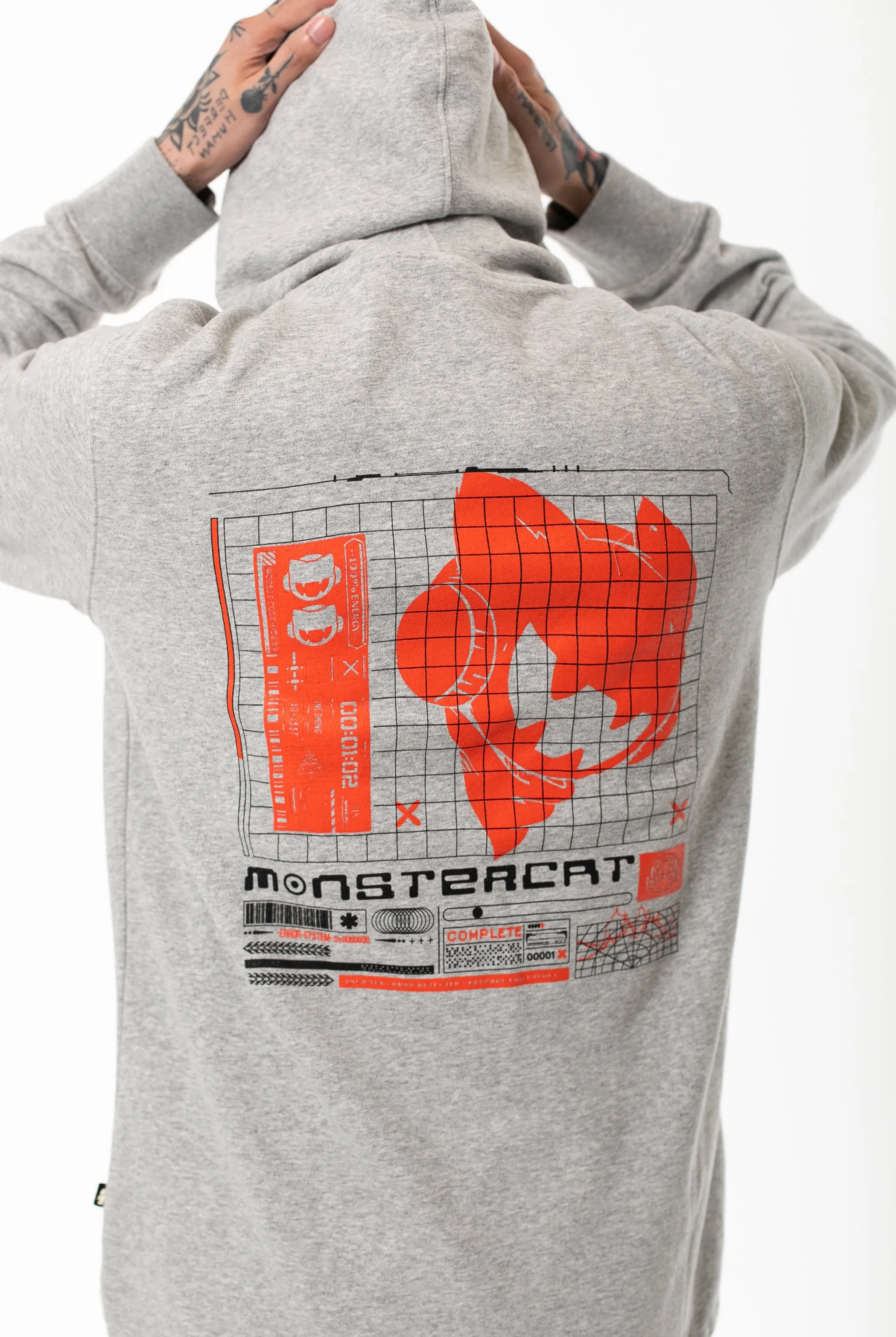 Ctrl S - Heather Grey Drawcord Pullover