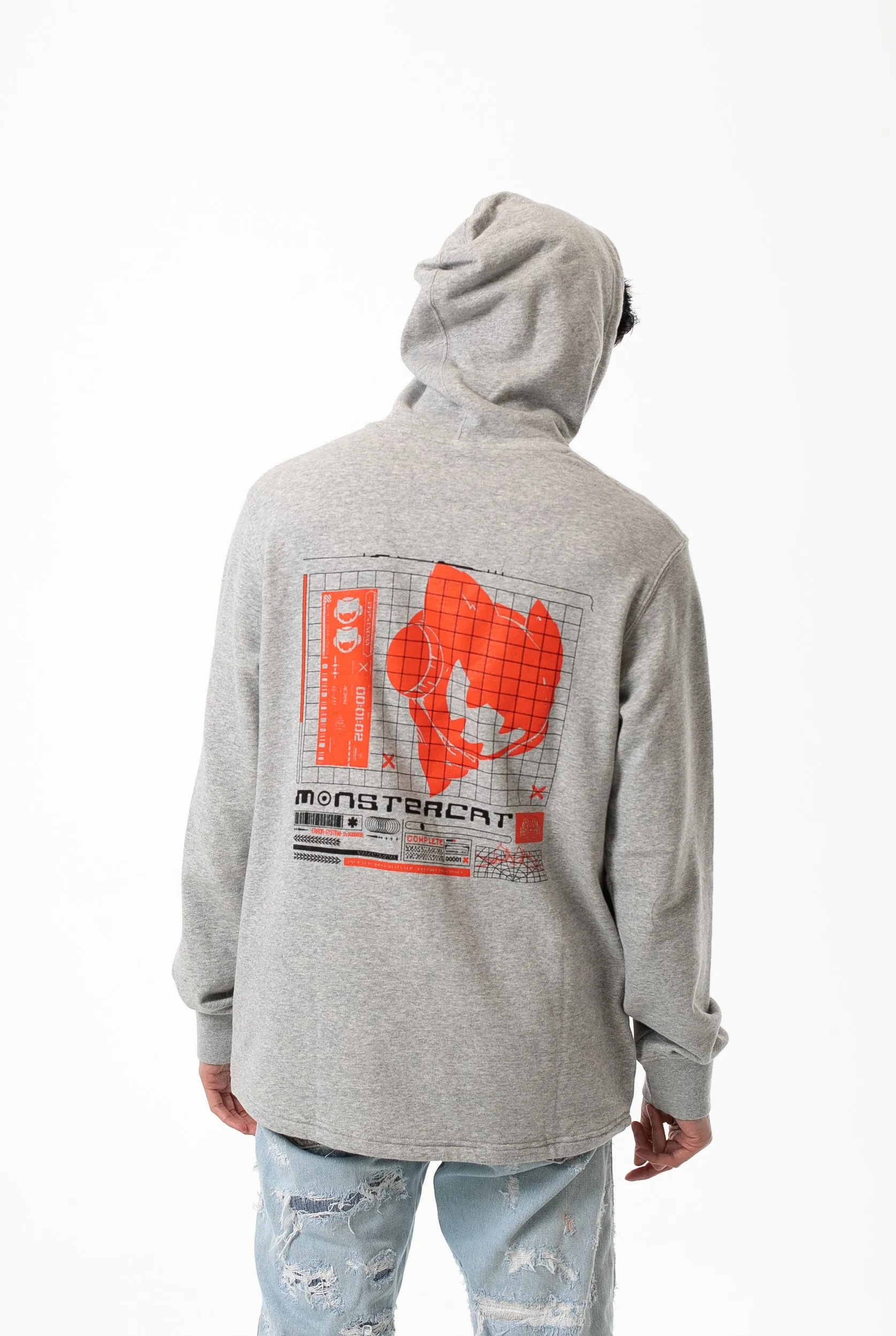 Ctrl S - Heather Grey Drawcord Pullover