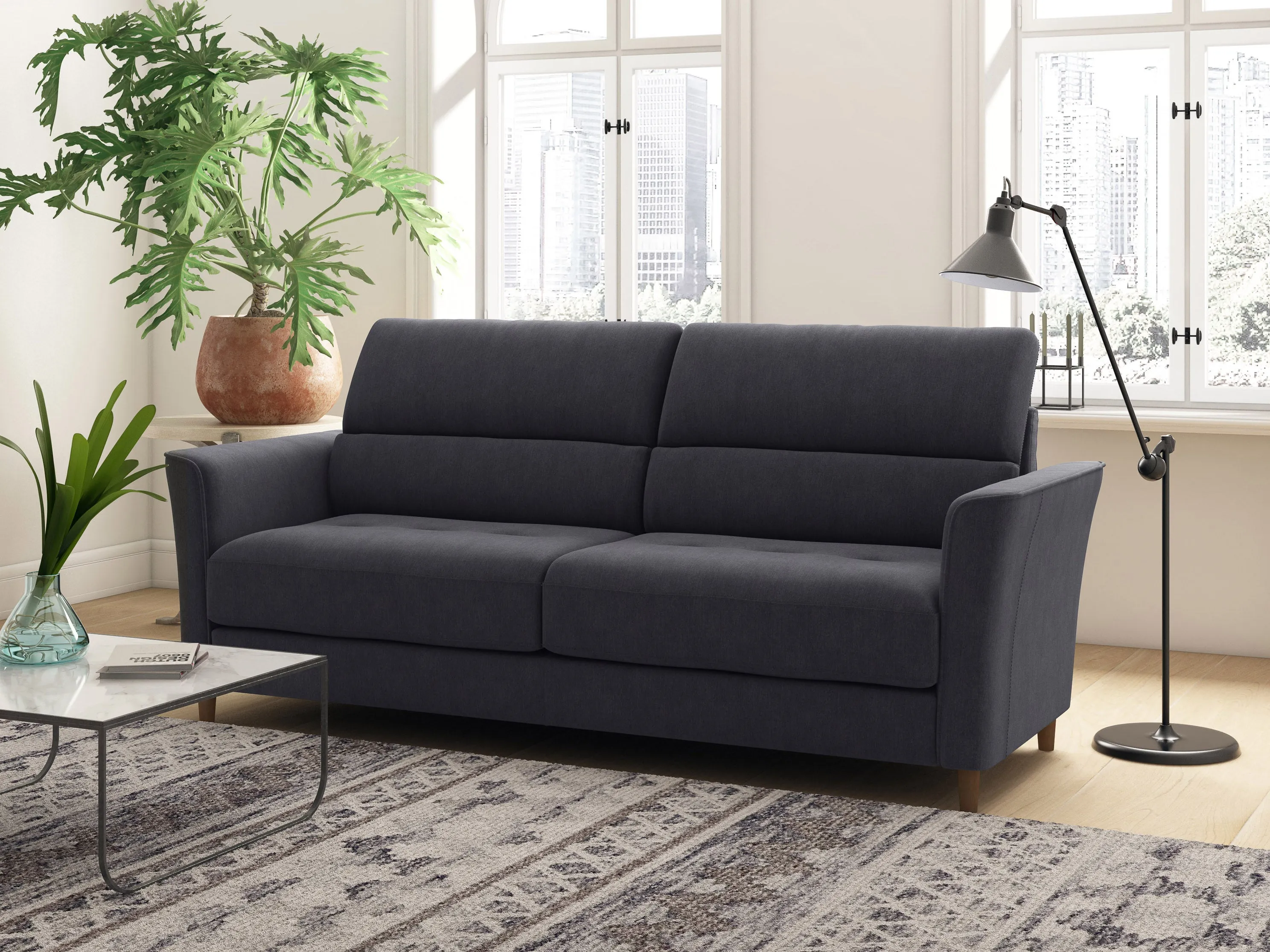 Dark Grey 3 Seater Sofa