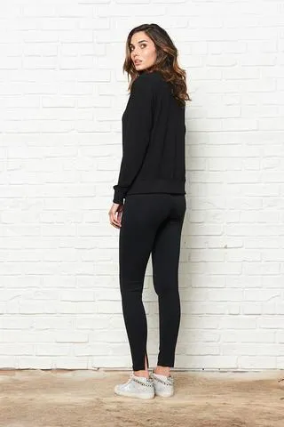 David Lerner - Vented Barlow Legging in Classic Black