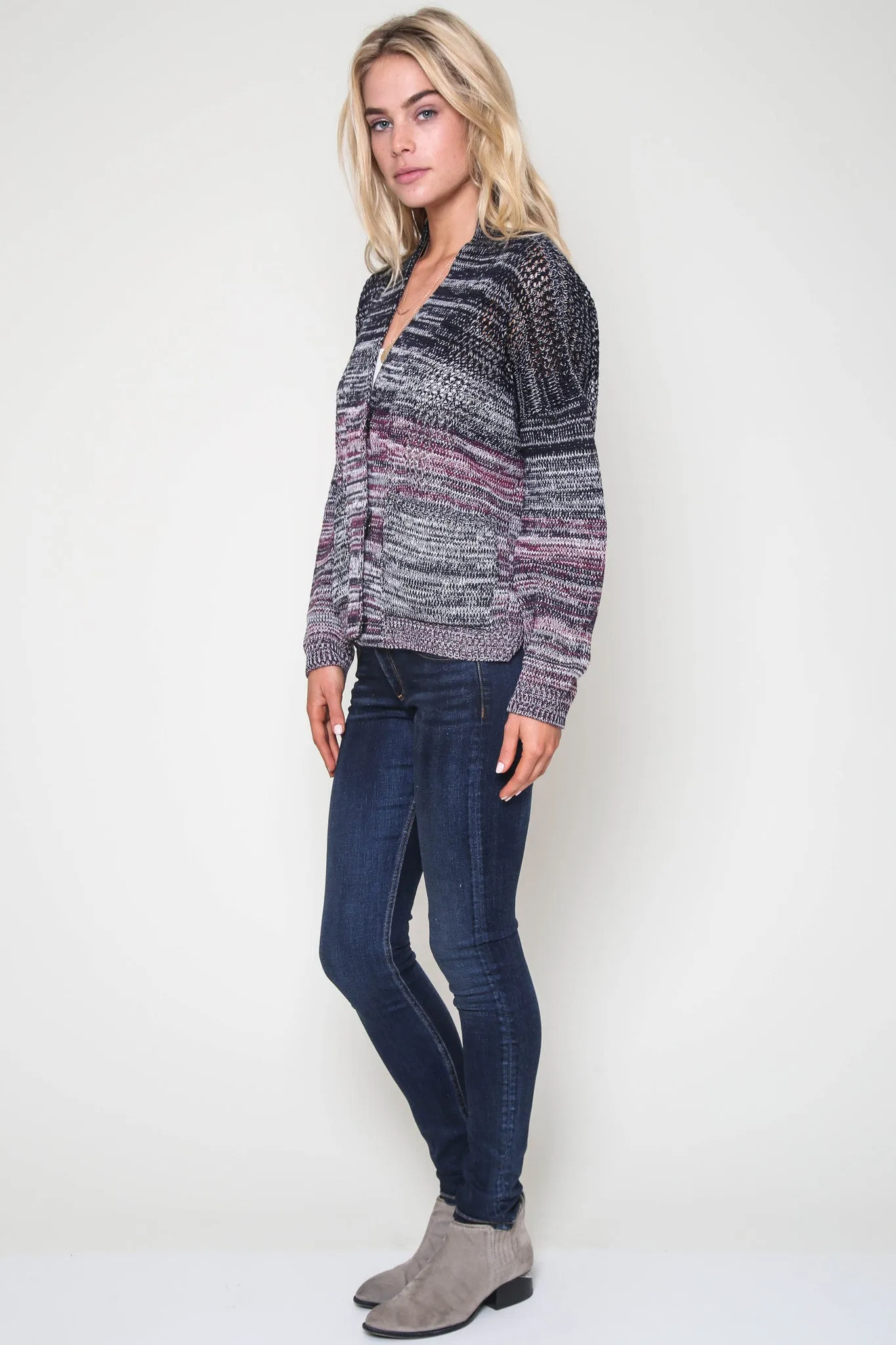 Dayton Boyfriend Cardigan in Sea Fair