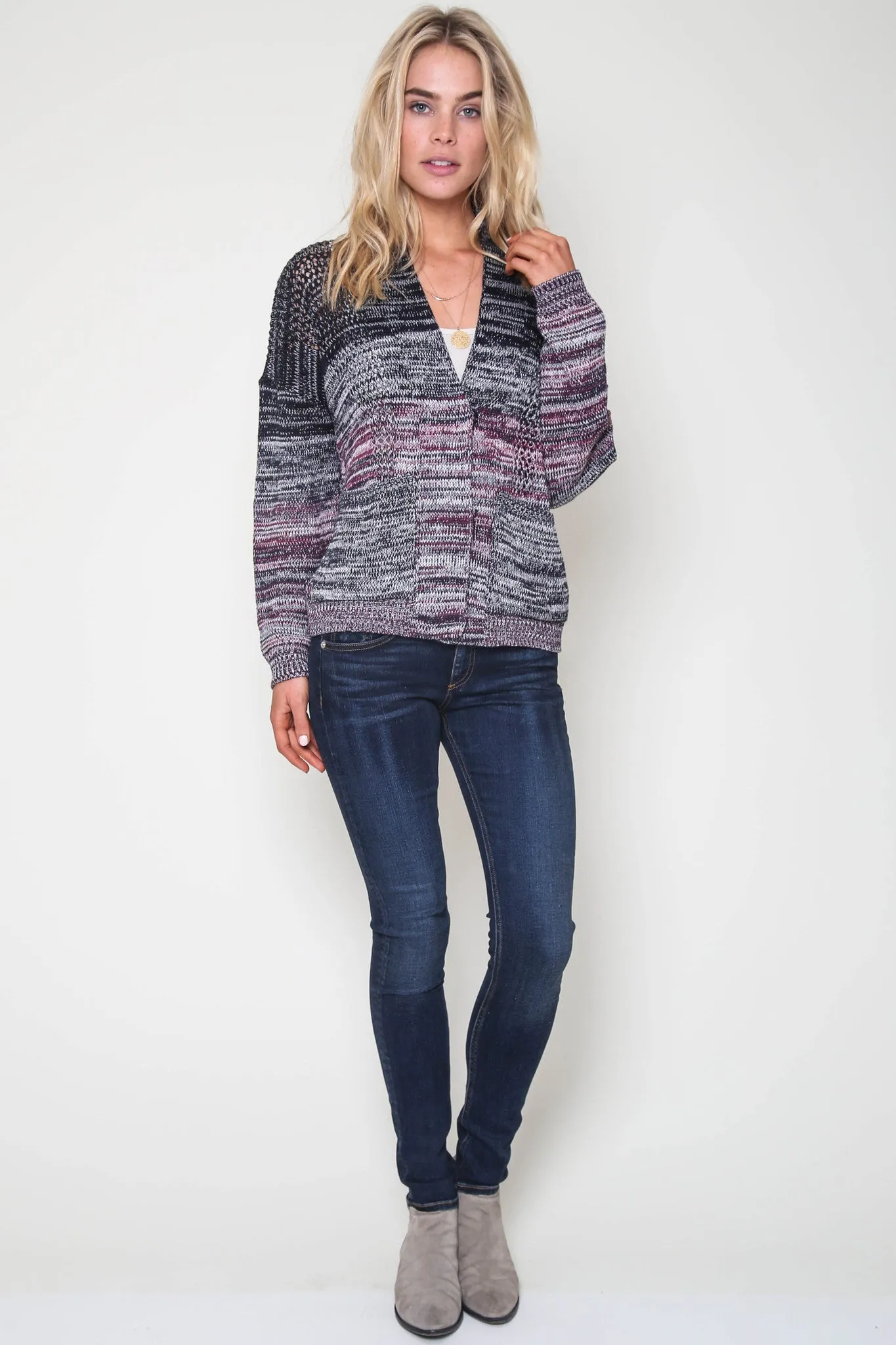 Dayton Boyfriend Cardigan in Sea Fair