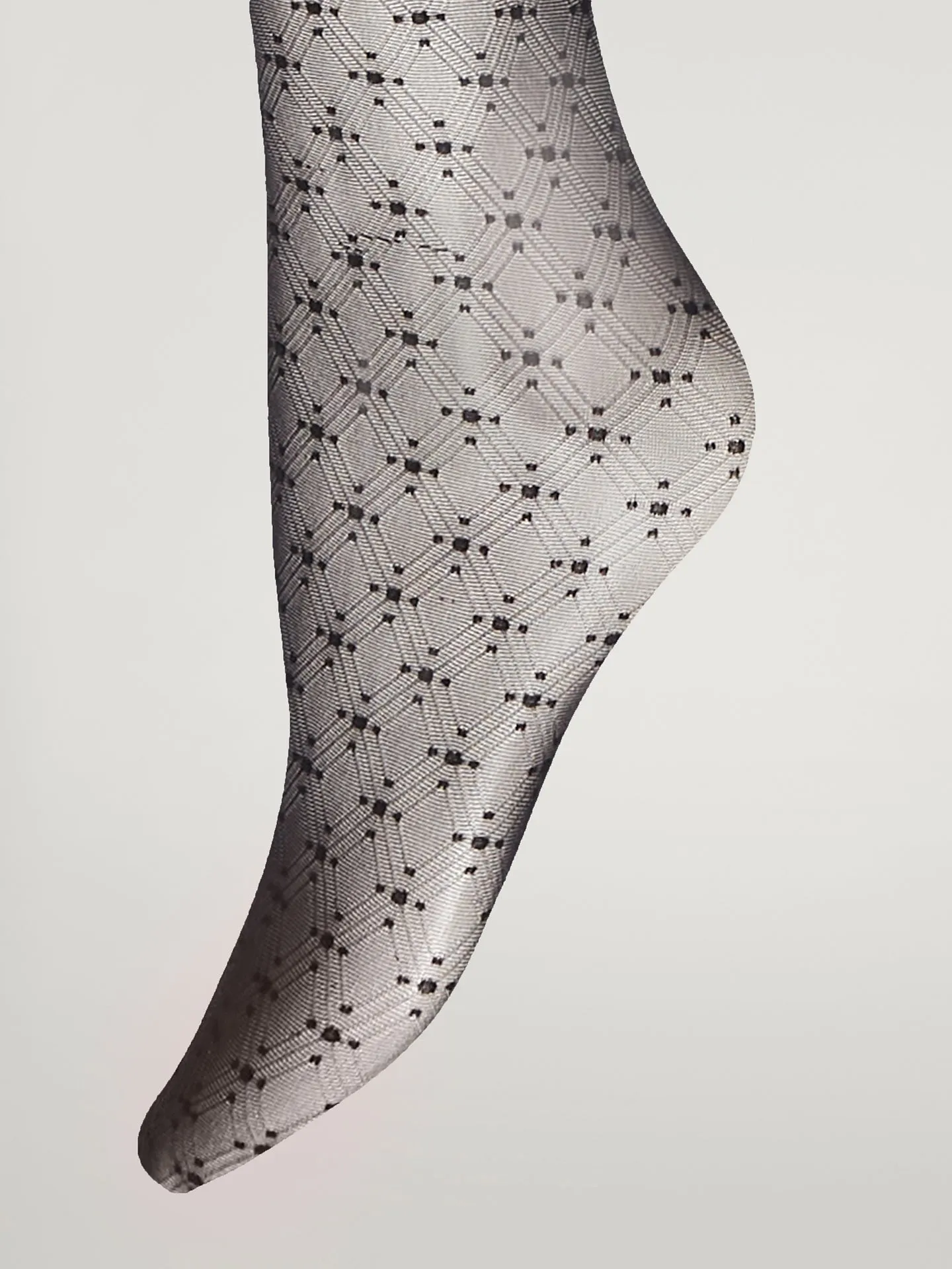 Diamond Net Tights in Black