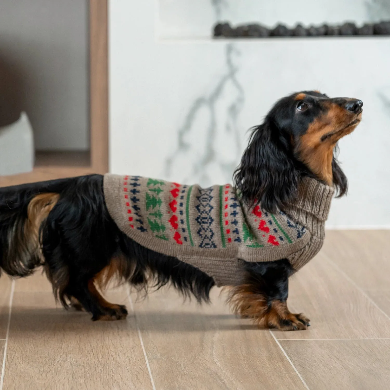 Dog Sweater - Pine Tree Dog Sweater