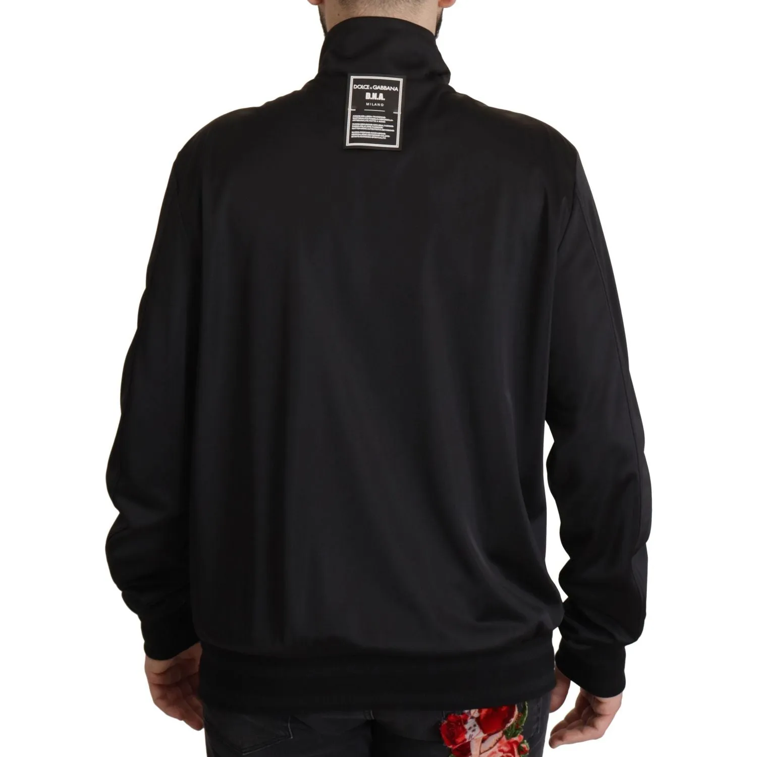 Dolce & Gabbana Elegant Black Full Zip Sweater