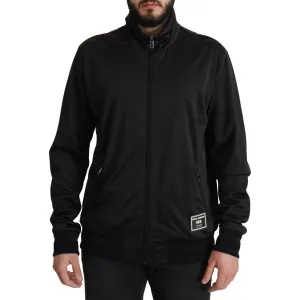 Dolce & Gabbana Elegant Black Full Zip Sweater