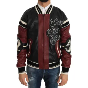 Dolce & Gabbana Exquisite Sheepskin Leather Bomber Jacket