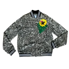 Dream Sequins Bomber Jacket - S