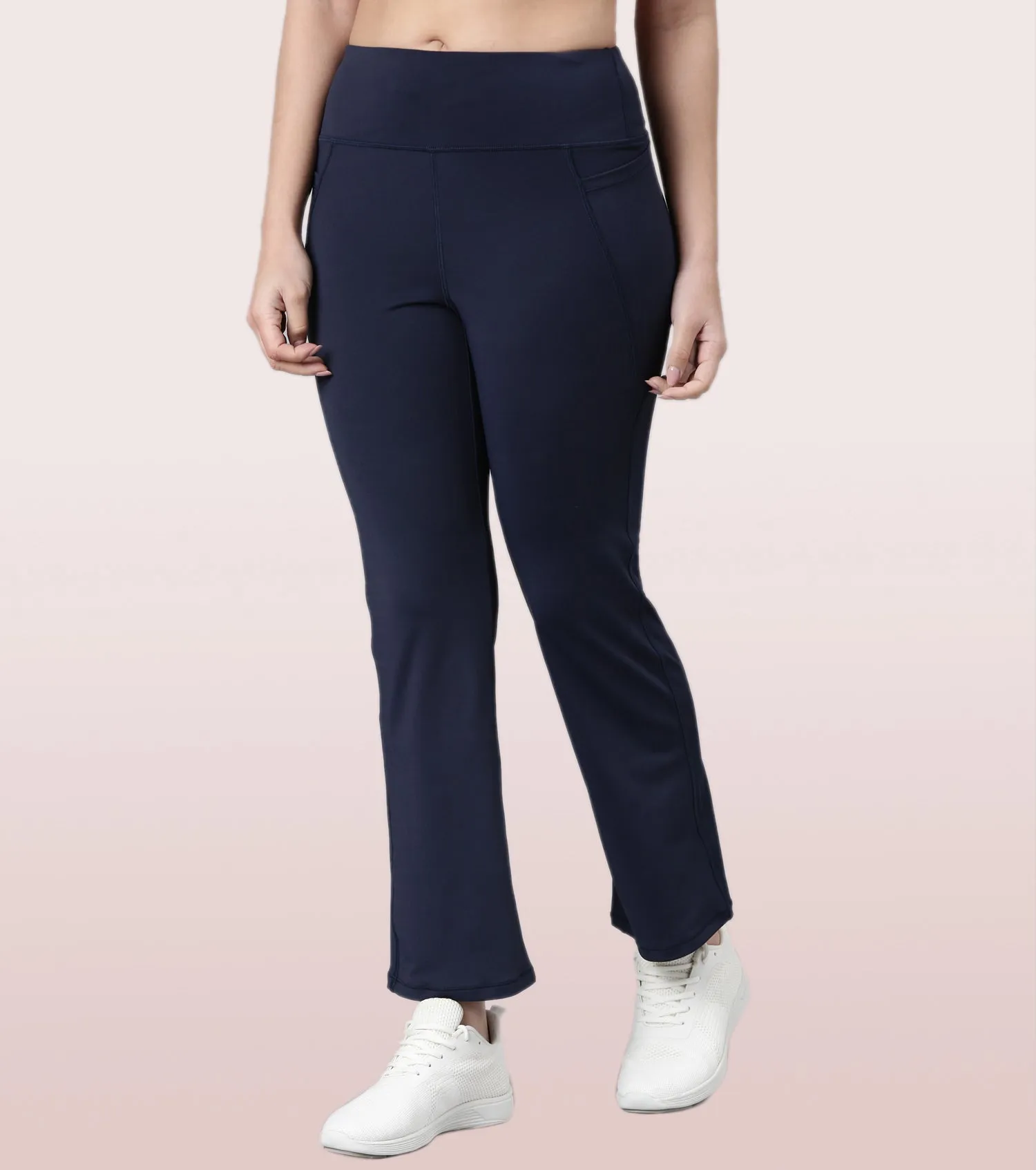 Enamor Boot Cut Active Pant | High Waist Workout Pant For Women | A402 