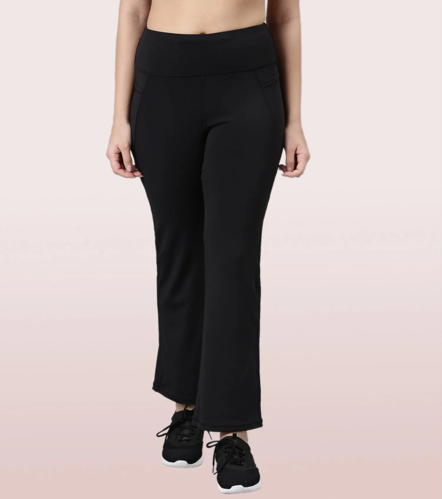 Enamor Boot Cut Active Pant | High Waist Workout Pant For Women | A402 