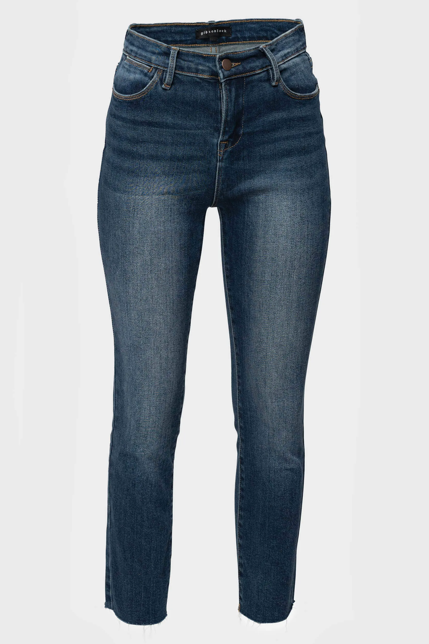 Essential Mini-Flare Leg Denim with Raw Hem