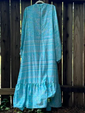 Femme Kimono Wrap Dress- Water Nymph - L