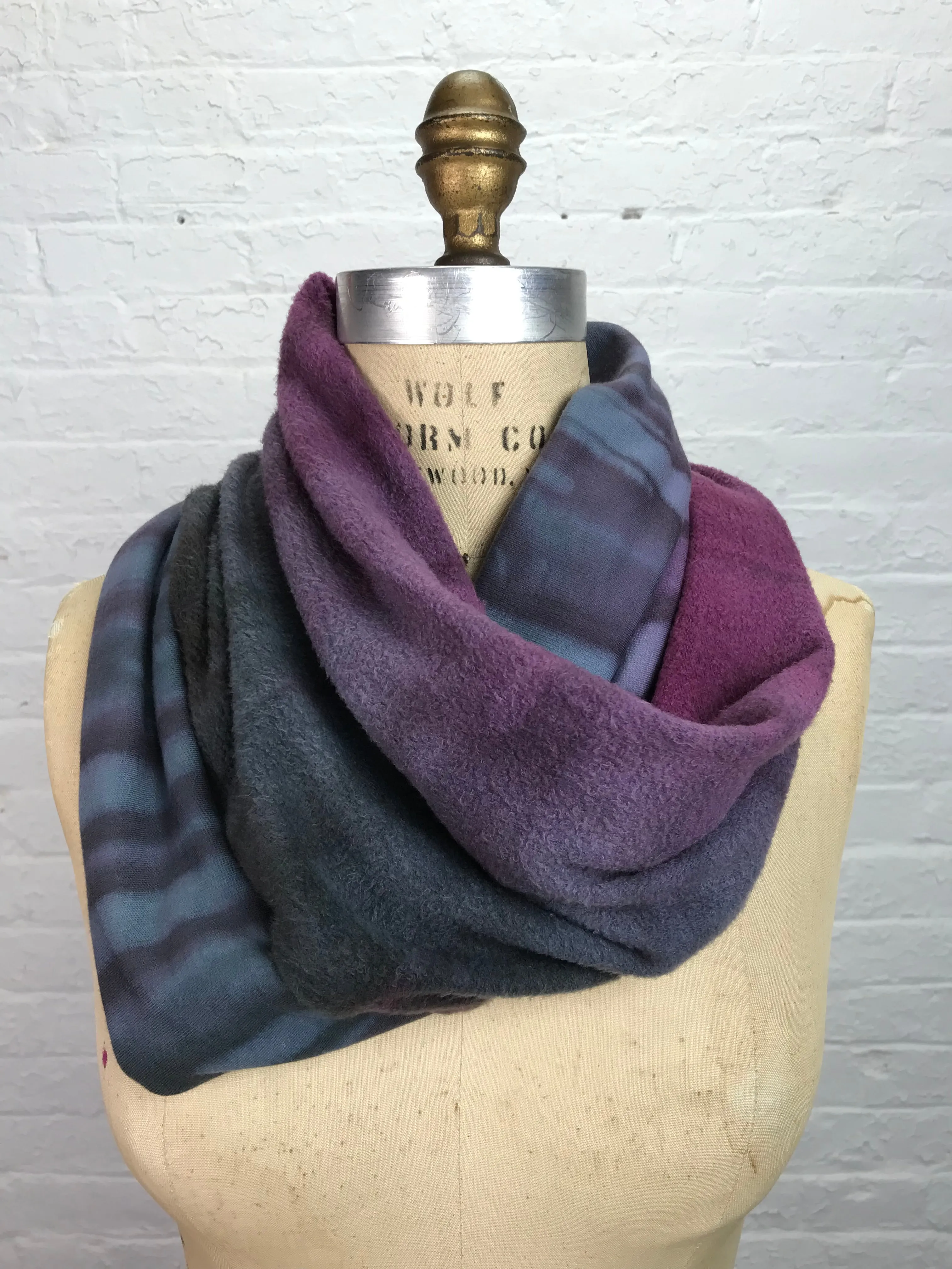 Fleece Cowl Warmer in Mauve Glow