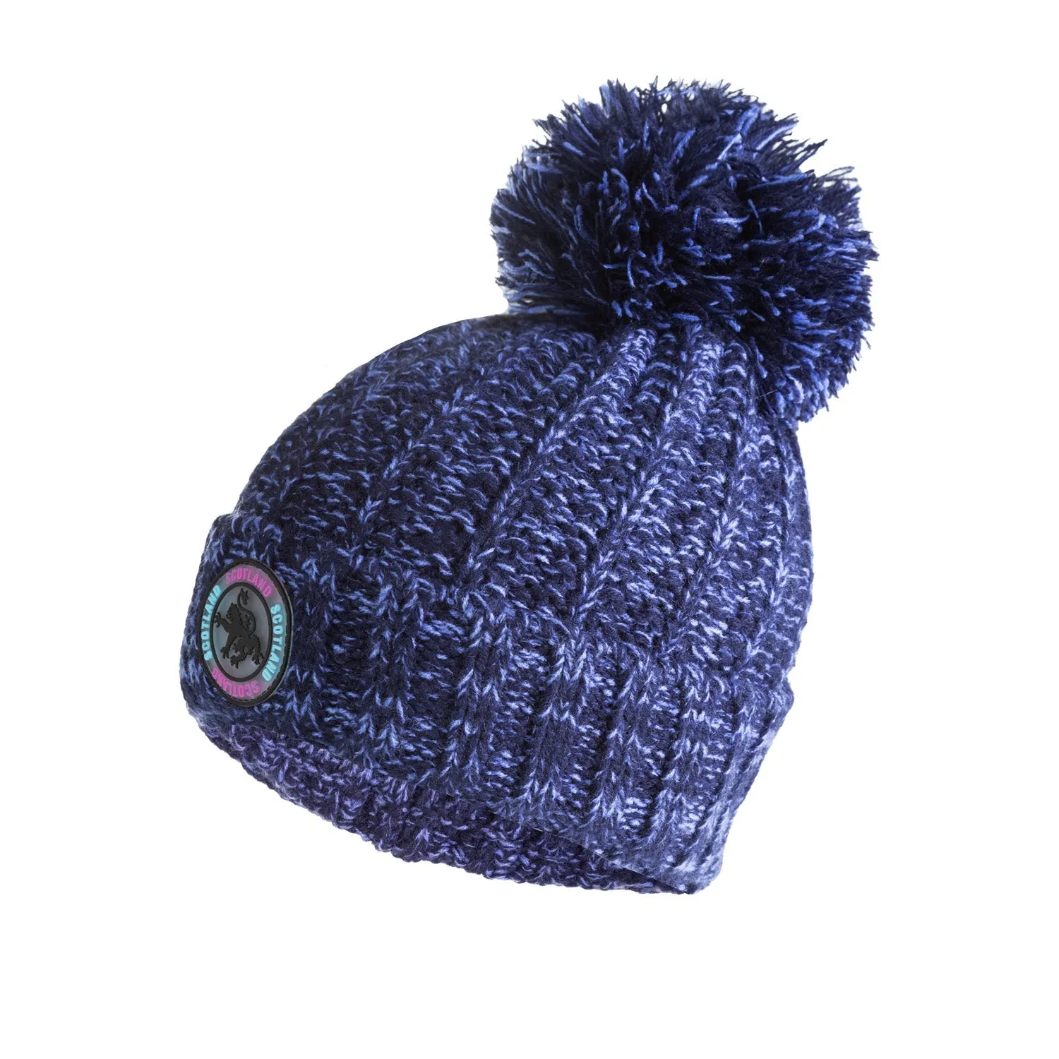 Flek Scotland Bobble Hat Round Rampant Lion Logo