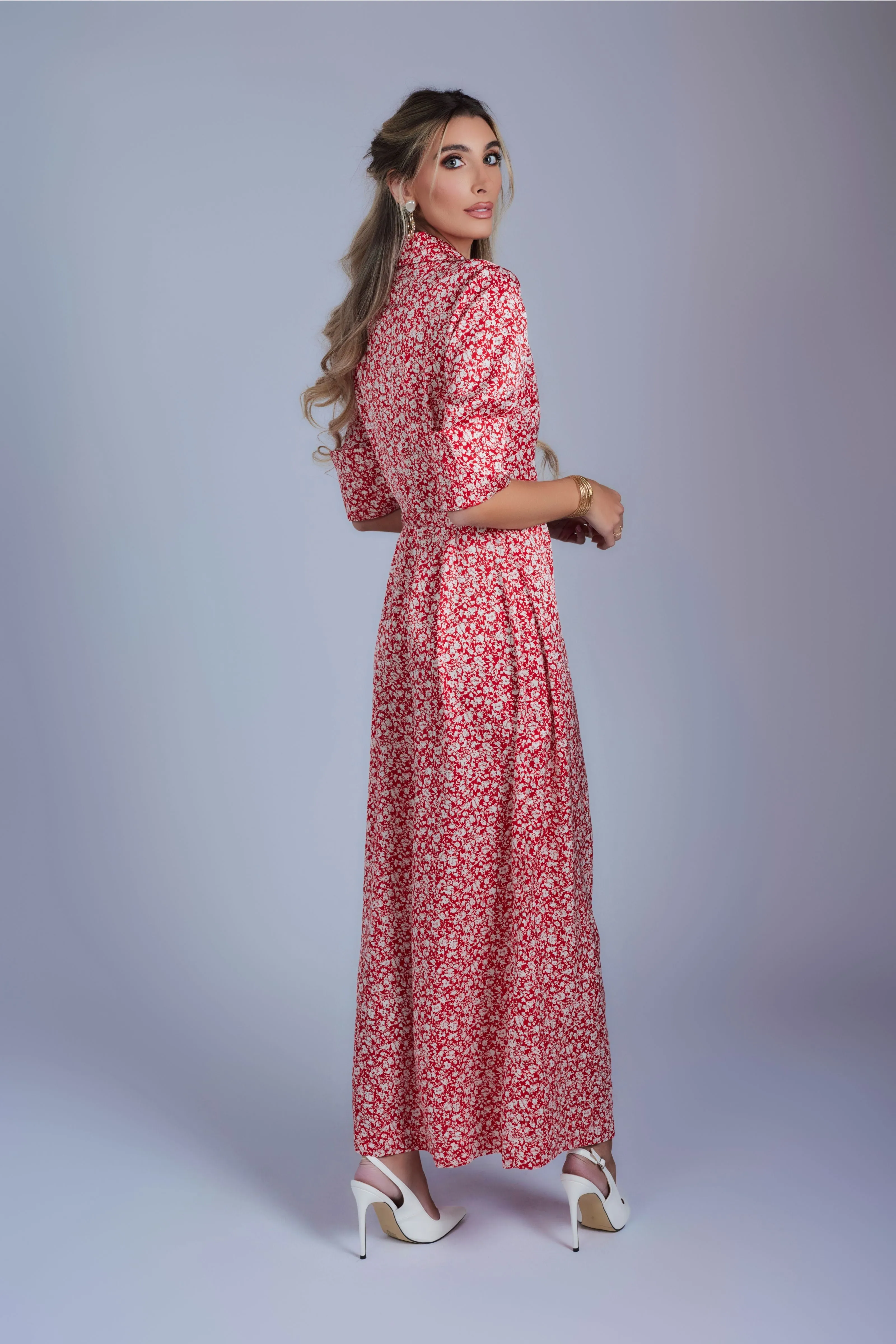 Floral Maxi Wrap Dress