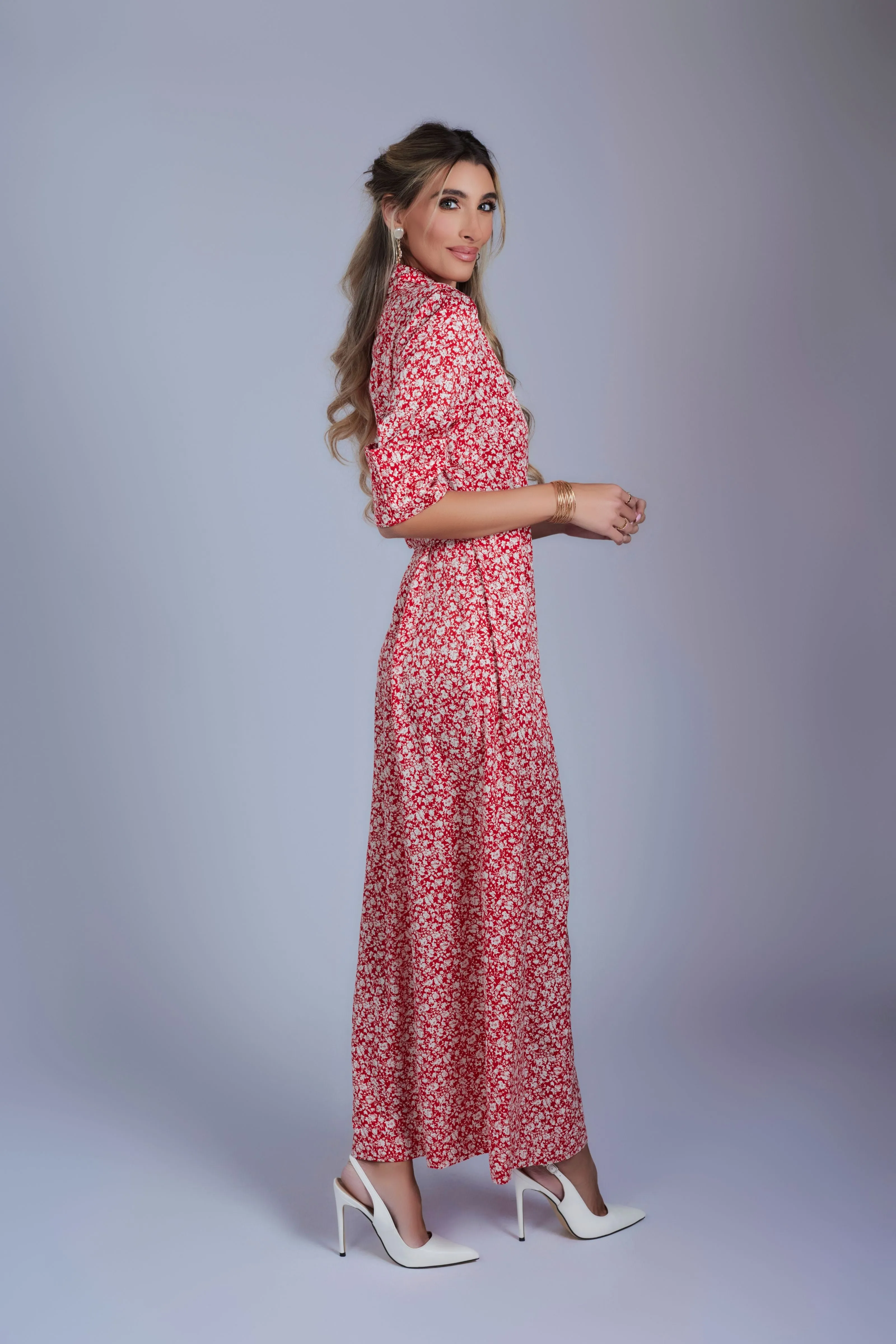 Floral Maxi Wrap Dress