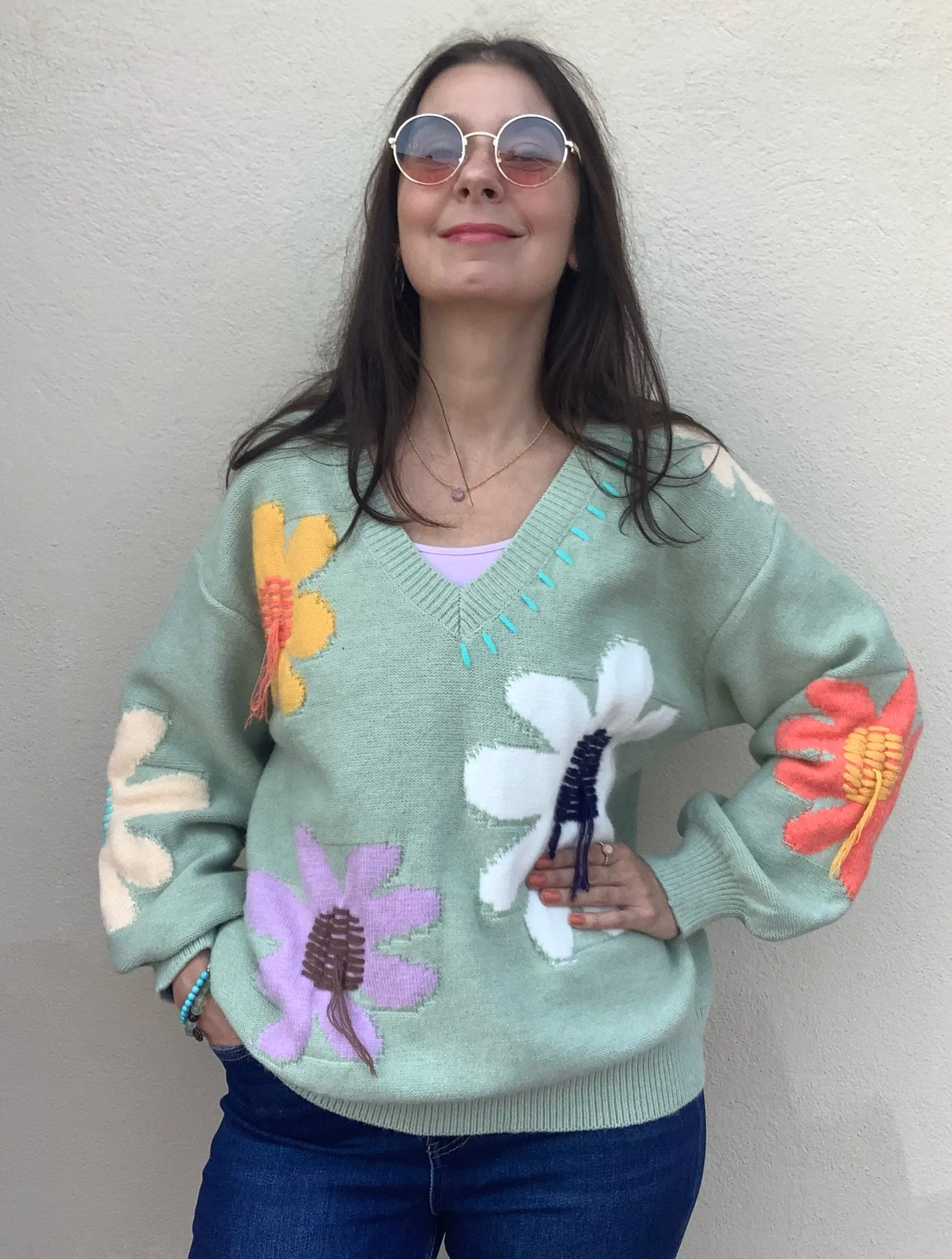 Flower Power Sweater