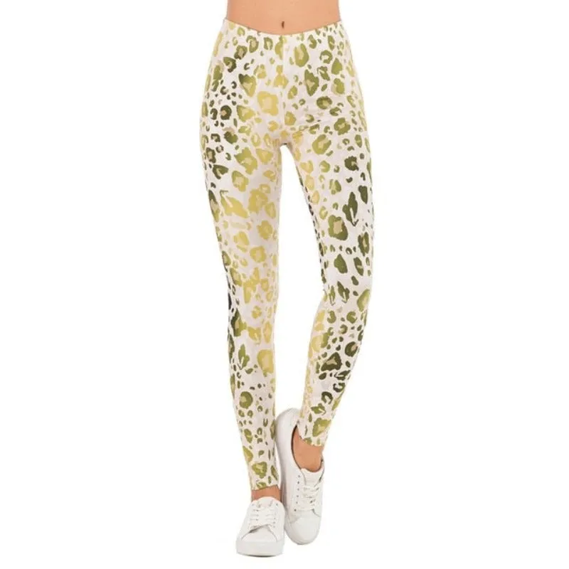 Fluorescent Tree Slim High Waist Leggings