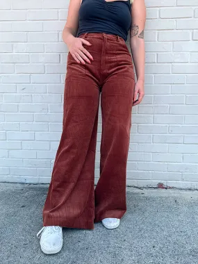 Francoise Cord Pant: Chestnut