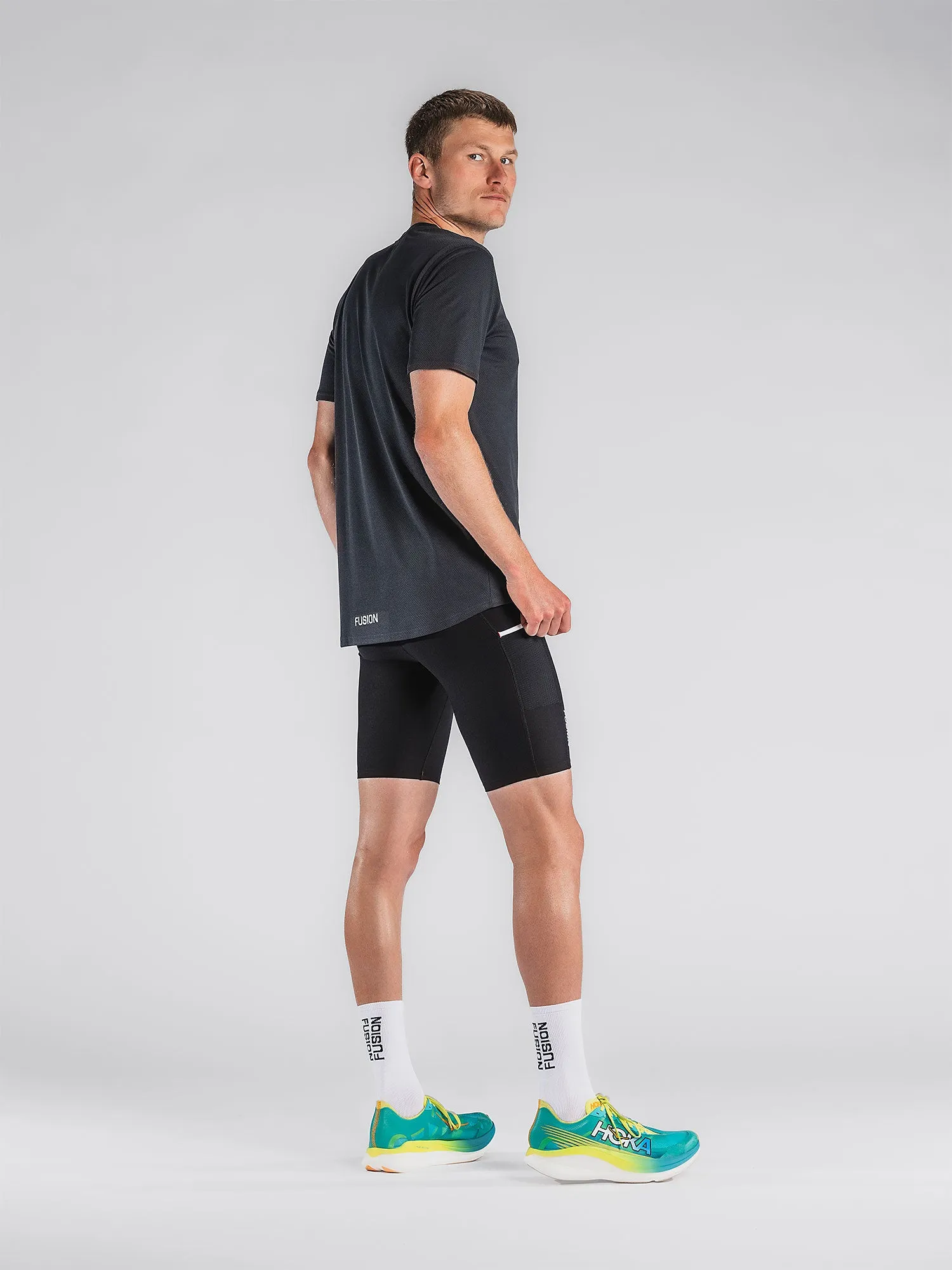 FUSION Mens Short Run Tights