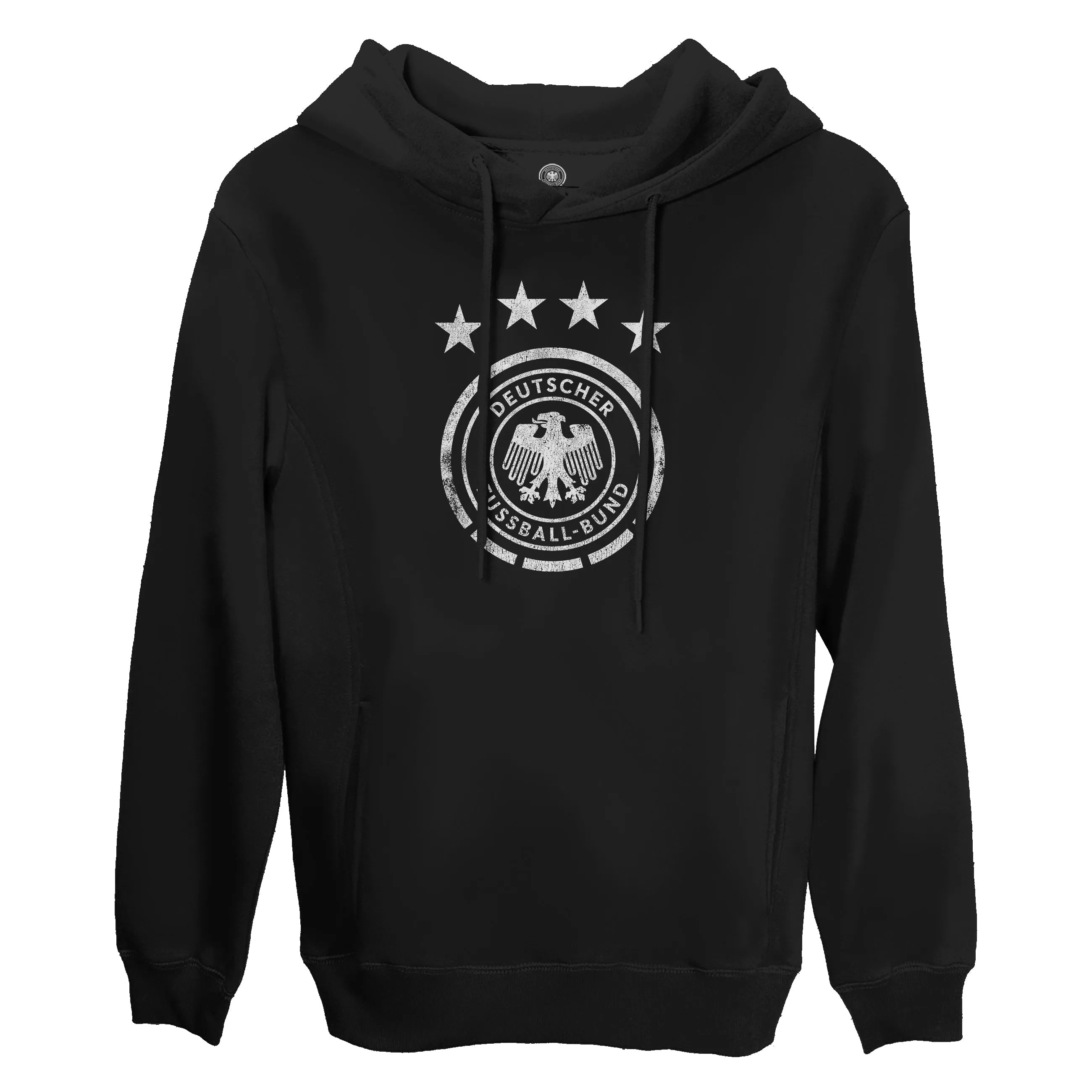 Germany DFB Mono Badge Fleece Pullover Hoodie - Black