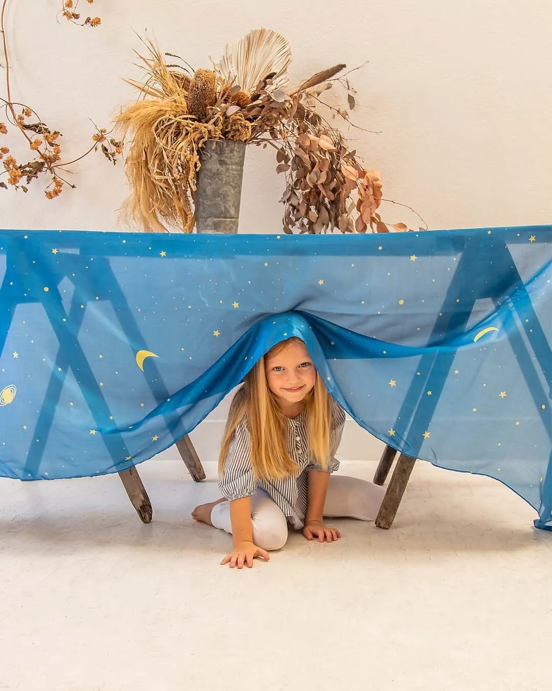 Giant Starry Night Silk Scapes - Sarah Silks