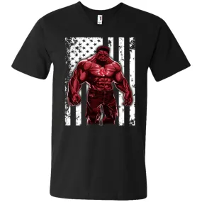 Giants Hulk Boston Red Sox T-shirt Flag Men V-Neck T-Shirt