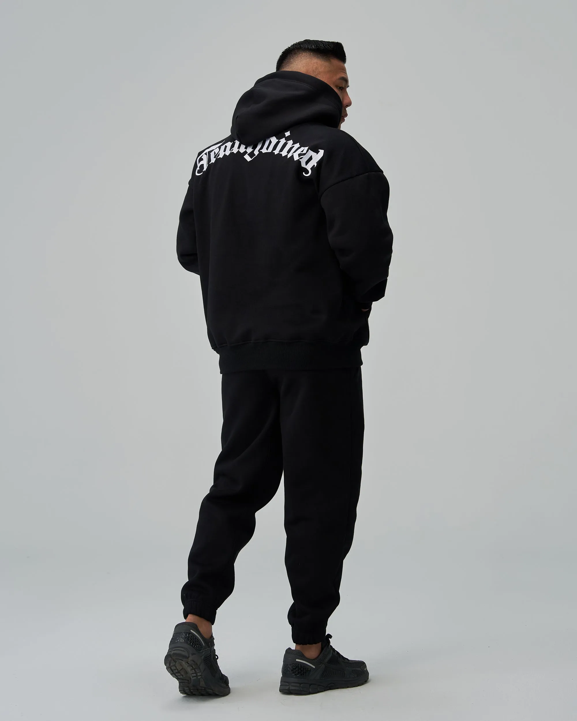 Gothic Outline Embroidery Oversized Sweatpants