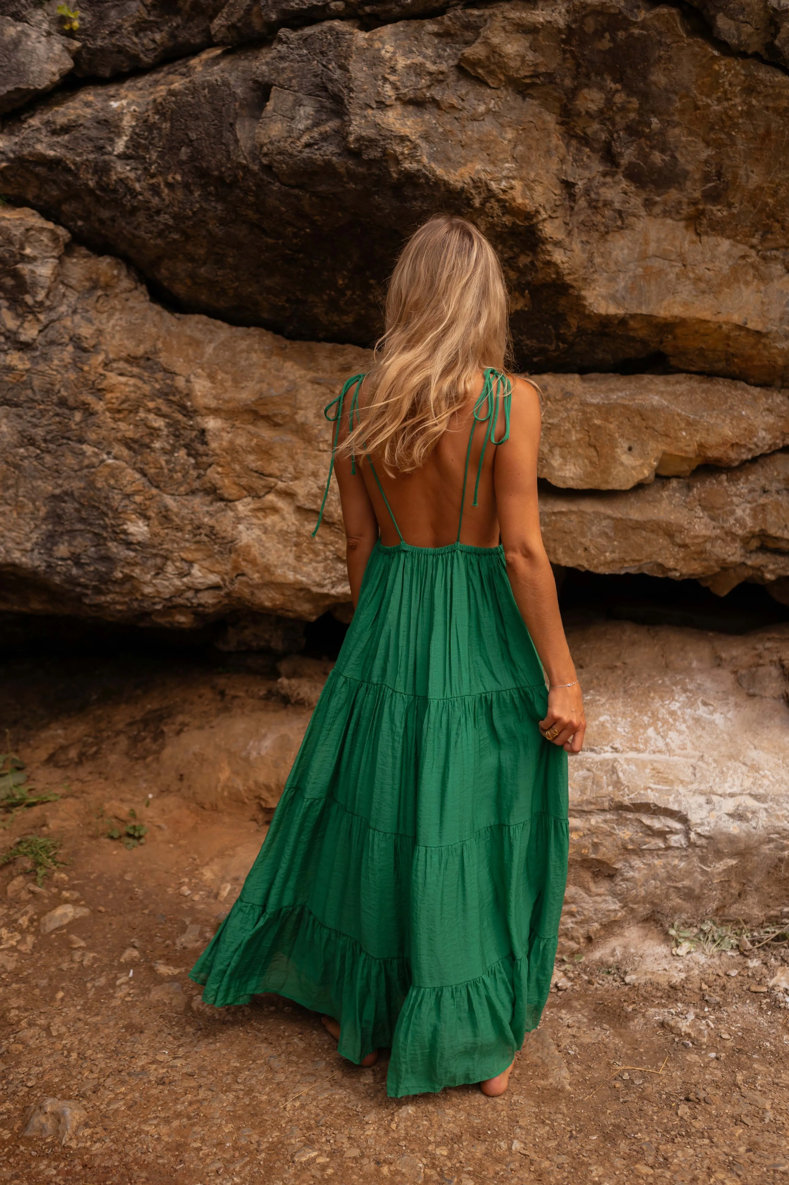 Green Olympe Dress