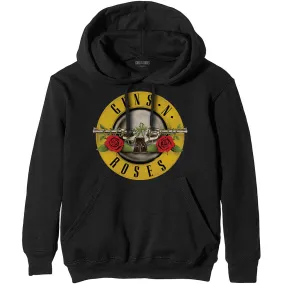 GUNS N ROSES PULLOVER HOODIE: CLASSIC BULLET LOGO