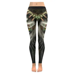 halloween zombie Women's Low Rise Leggings (Invisible Stitch)