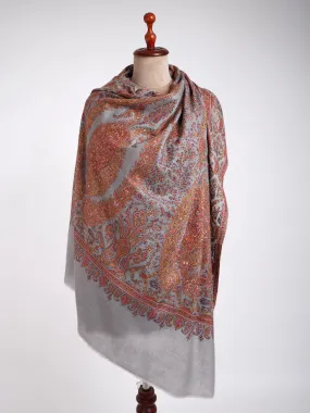 Hand Embroidered Sozni Pashmina Jamavar Shawl