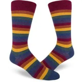 Heather Rainbow Men's Crew Sock