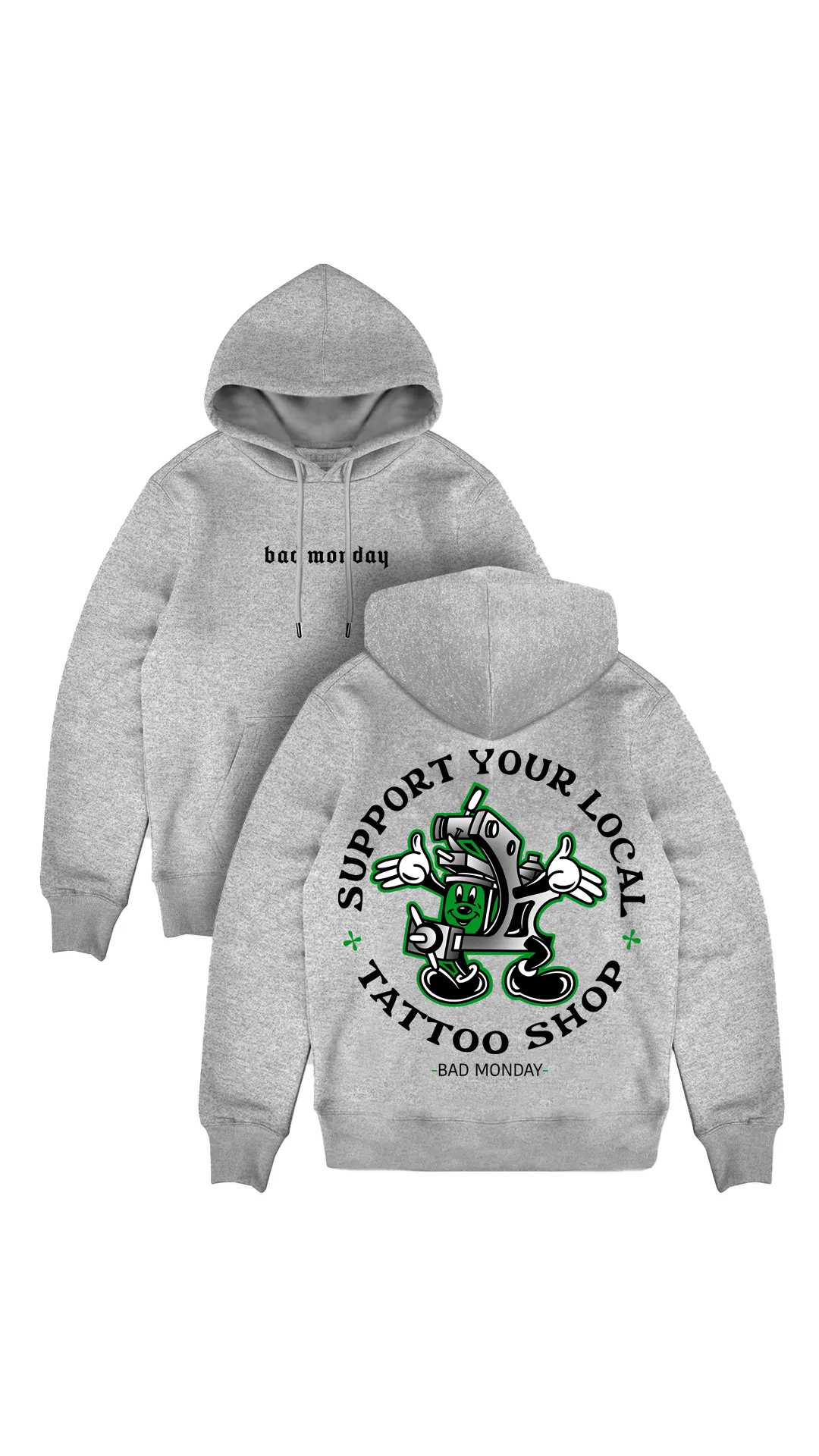 Heavy Weight Support Your Local Tattoo Shop Hoodie