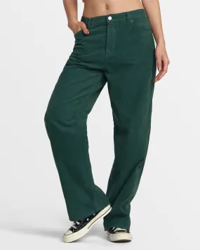 Heritage Corduroy Wide Leg Pants - Pineneedle