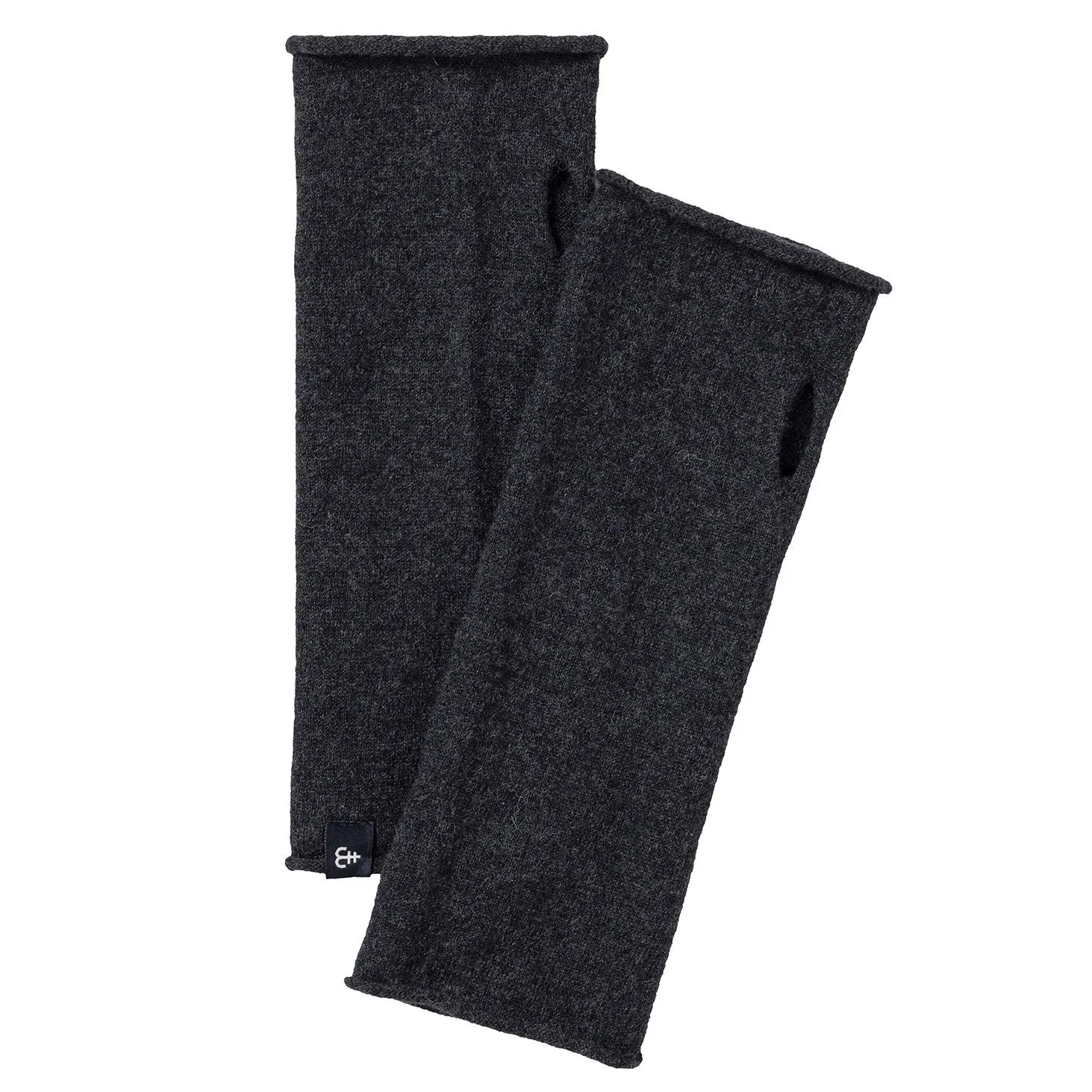 Holebrook Smögen Merino Wool Ladies Wristwarmer - Black Melange