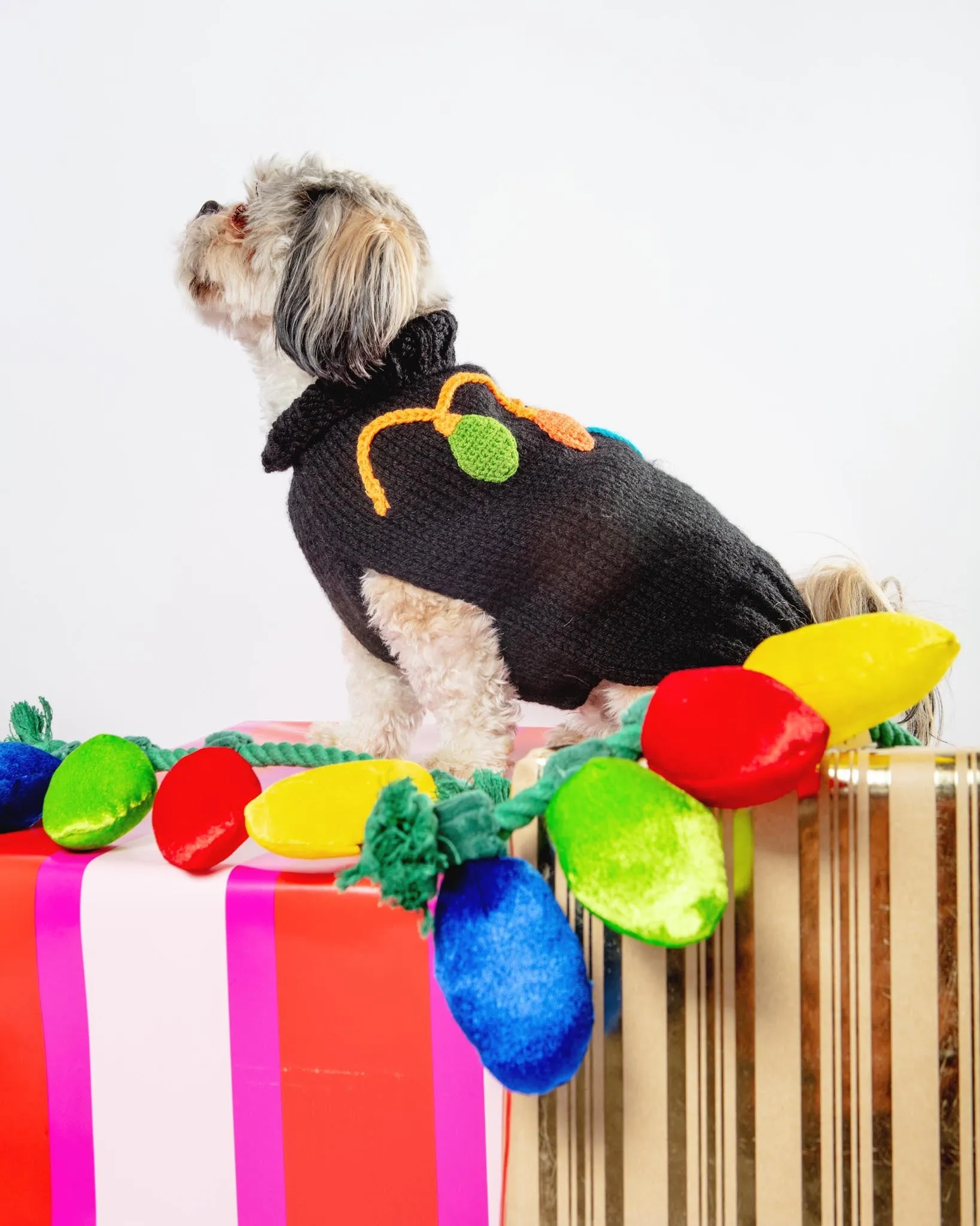 Howliday Lights Dog Sweater