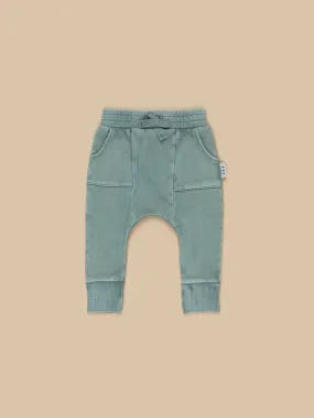 HUXBABY - VINTAGE SLATE DROP CROTCH PANT