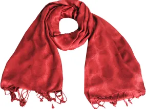 Indian Shawl Scarf Womens Wrap India Clothing (Red, 70 x 29 inches)