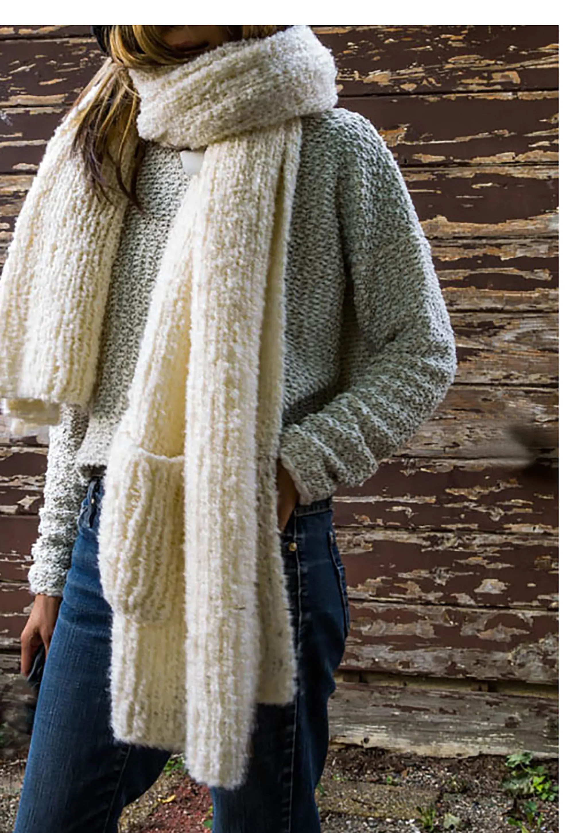 Ivory Travel Scarf Cardigan