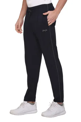 Jinxer Men Plus Size Winter Fleece Track Pants - Blue