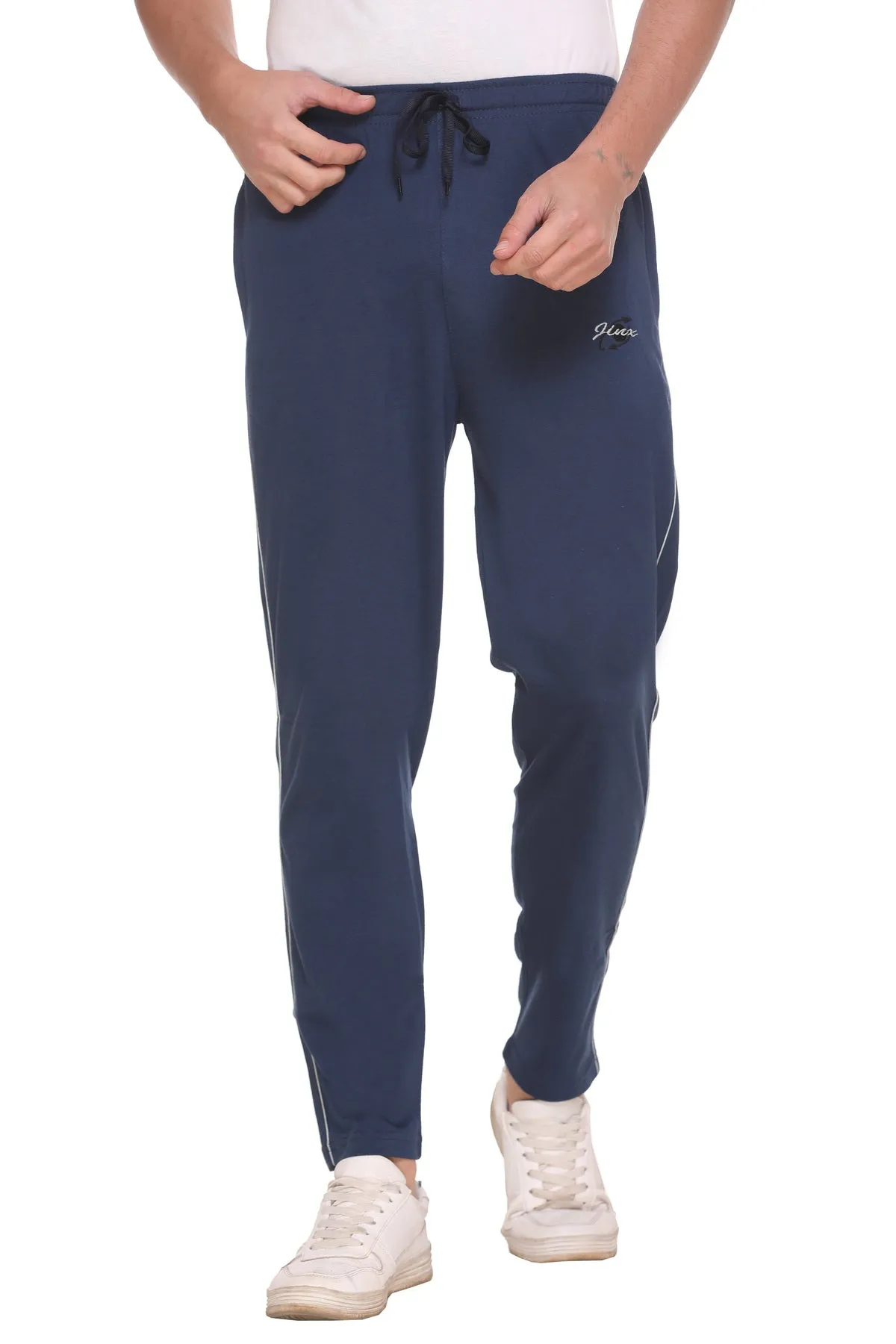 Jinxer Men Winter Fleece Track Pants - Prime Blue