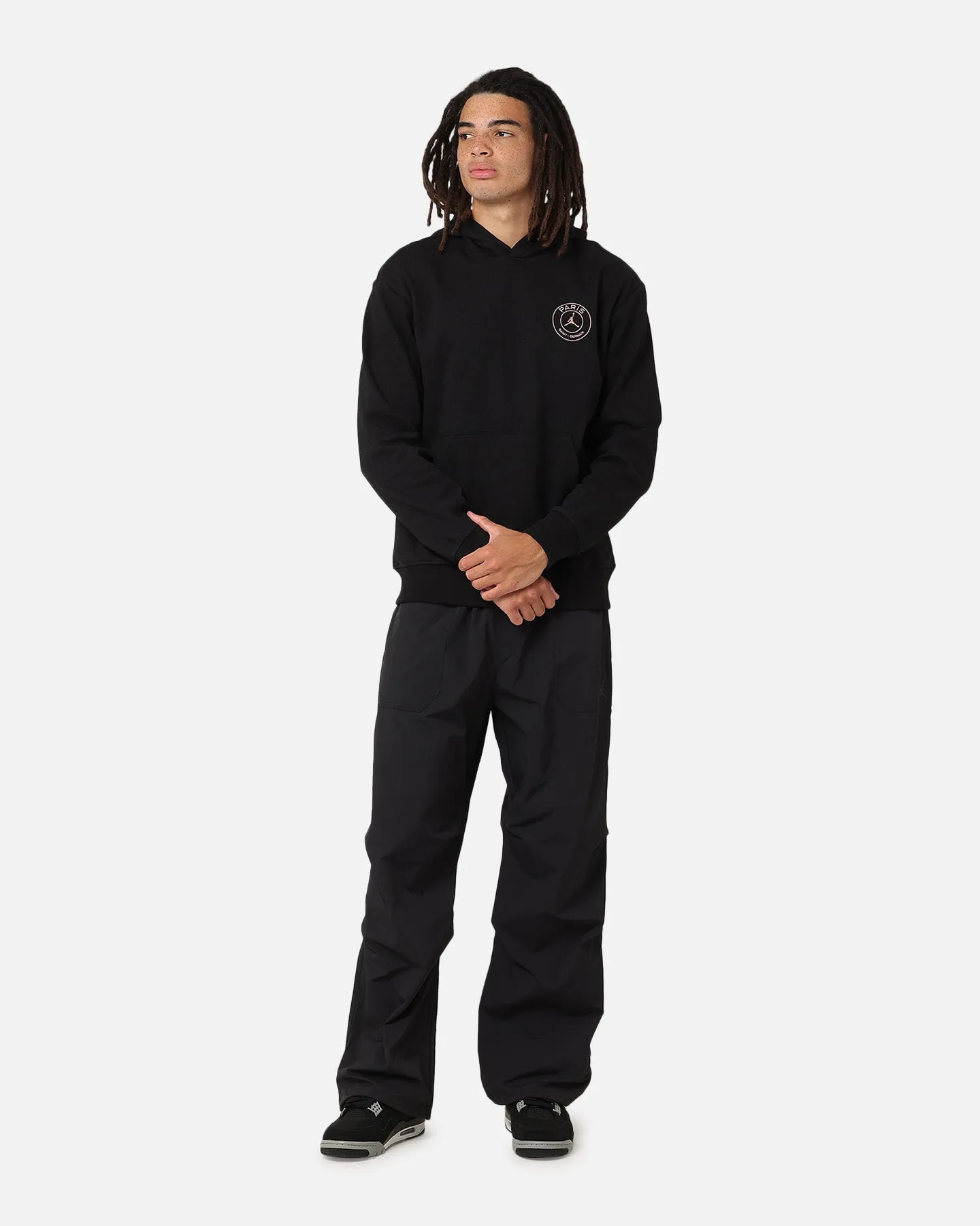 Jordan Paris Saint-Germain Fleece Pullover Hoodie Off Noir/Black