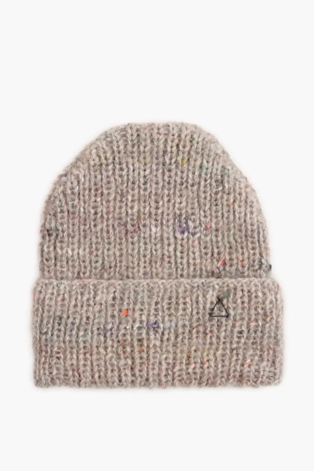 KARAKORAM - Hand Knitted Multicolour Hat in Grey Melange