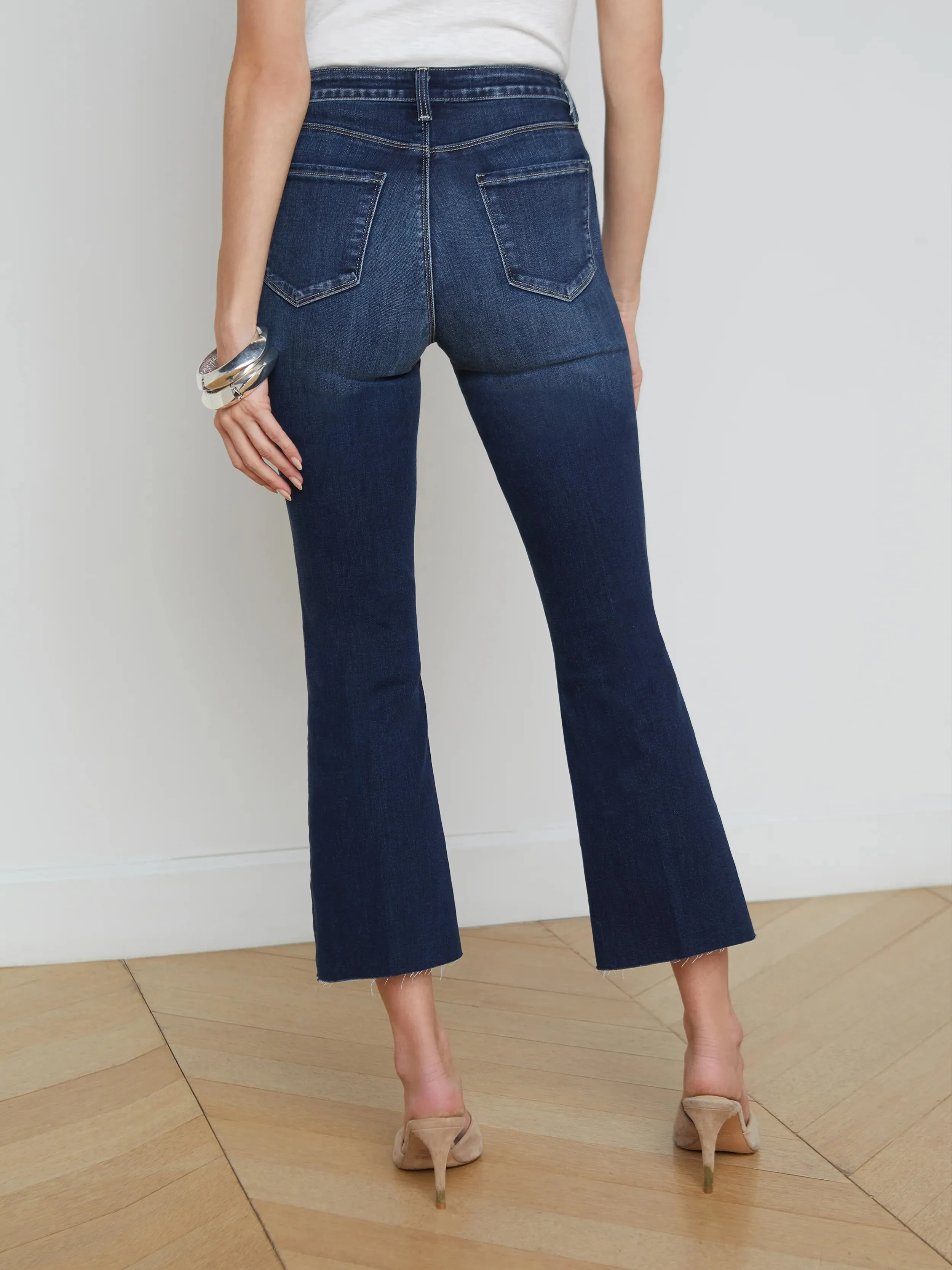 Kendra Cropped Flare Jean - Columbia