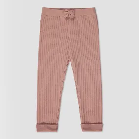 Kew leggings in rose knit