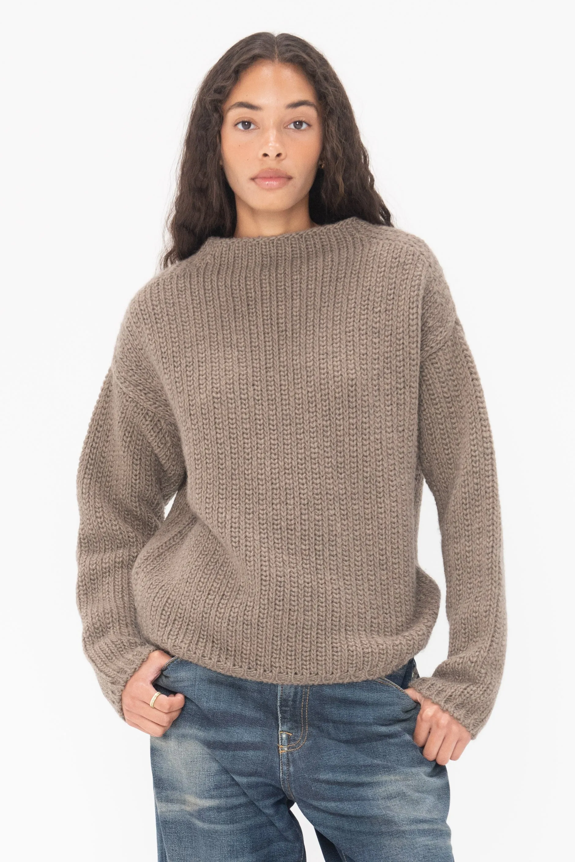 Knit Top, Beige