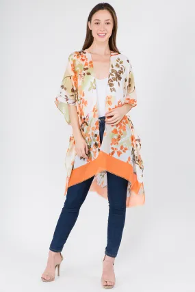 KP-1C28 watercolor floral kimono