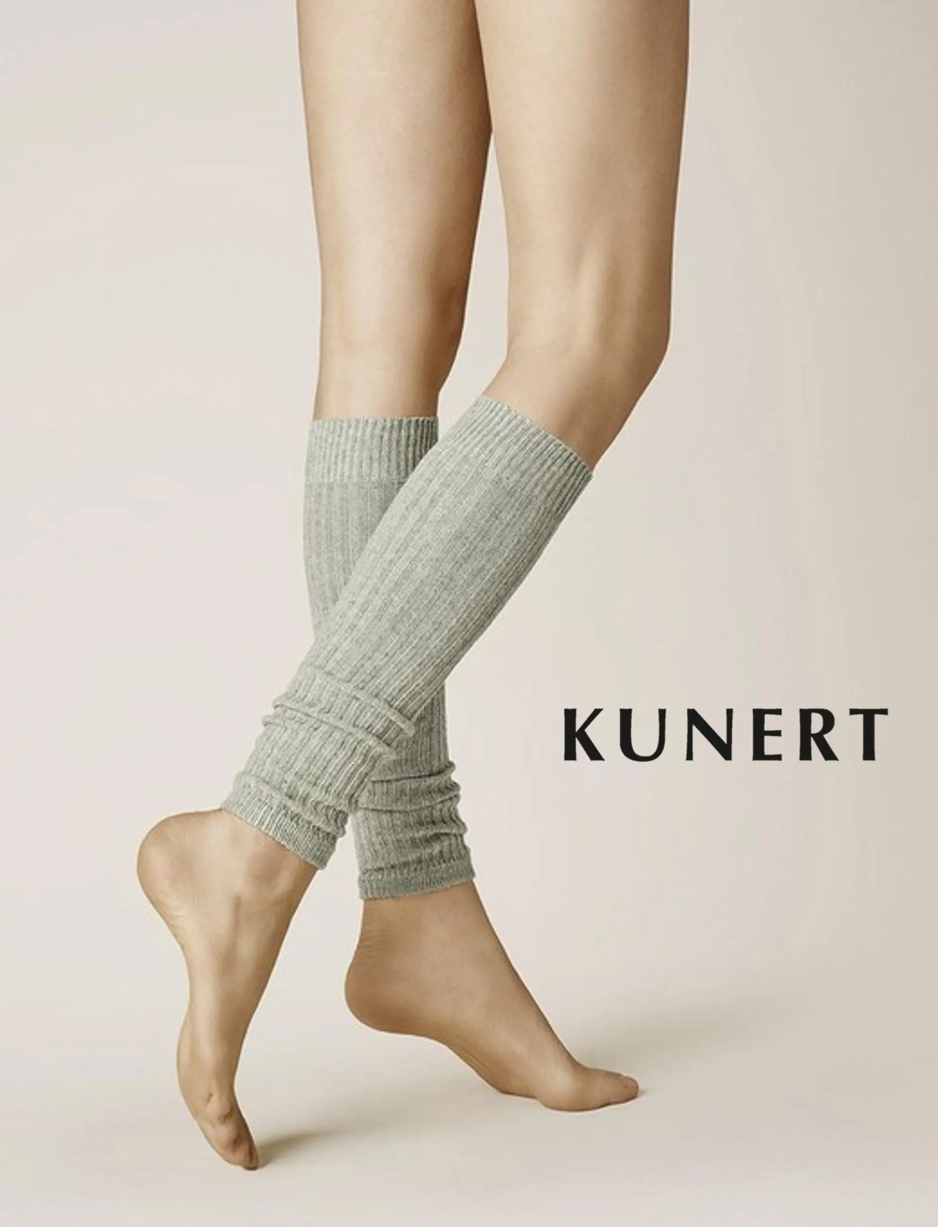 Kunert Winter Dreams Light Grey Wool/Cotton Rib Cuffs 294300